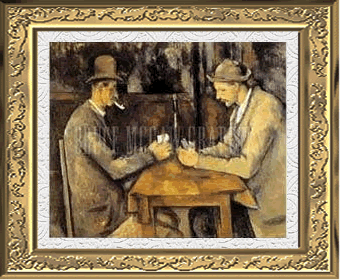 Paul Cezanne:  "Jugando cartas"