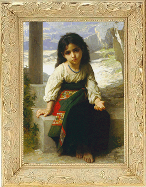 Adolphe-William Bourguereau: "La Petite Mendicante"
