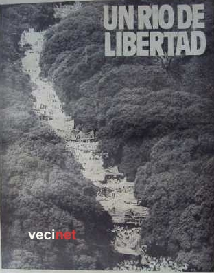 1983, 30 de noviembre, Acto del Obelisco SIN EXCLUSIONES (foto de Pepe Pla en el Semanario Aqu)