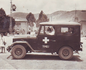 Jeep de las monjas con el cual se pudo escapar Federico Escobar...